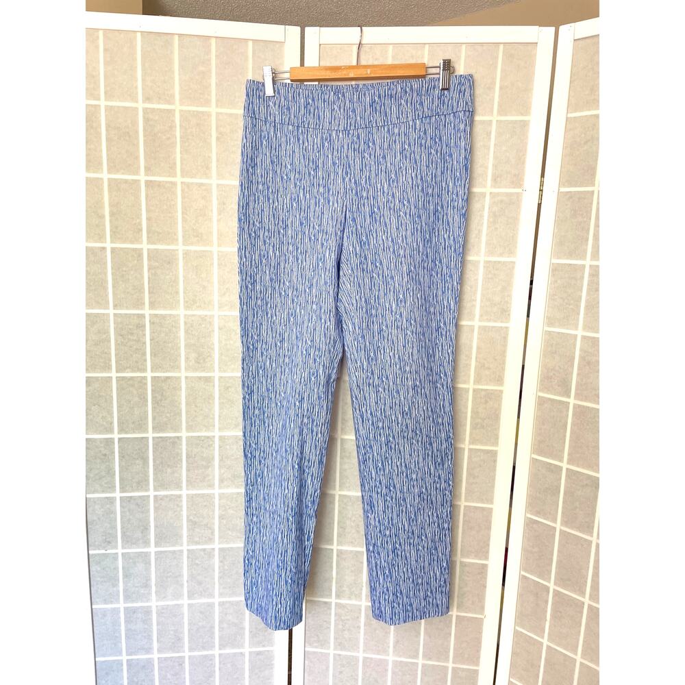 J.McLaughlin Masie Pant Blue 10 Preppy Old Money Coastal Resort Pull On Amelia